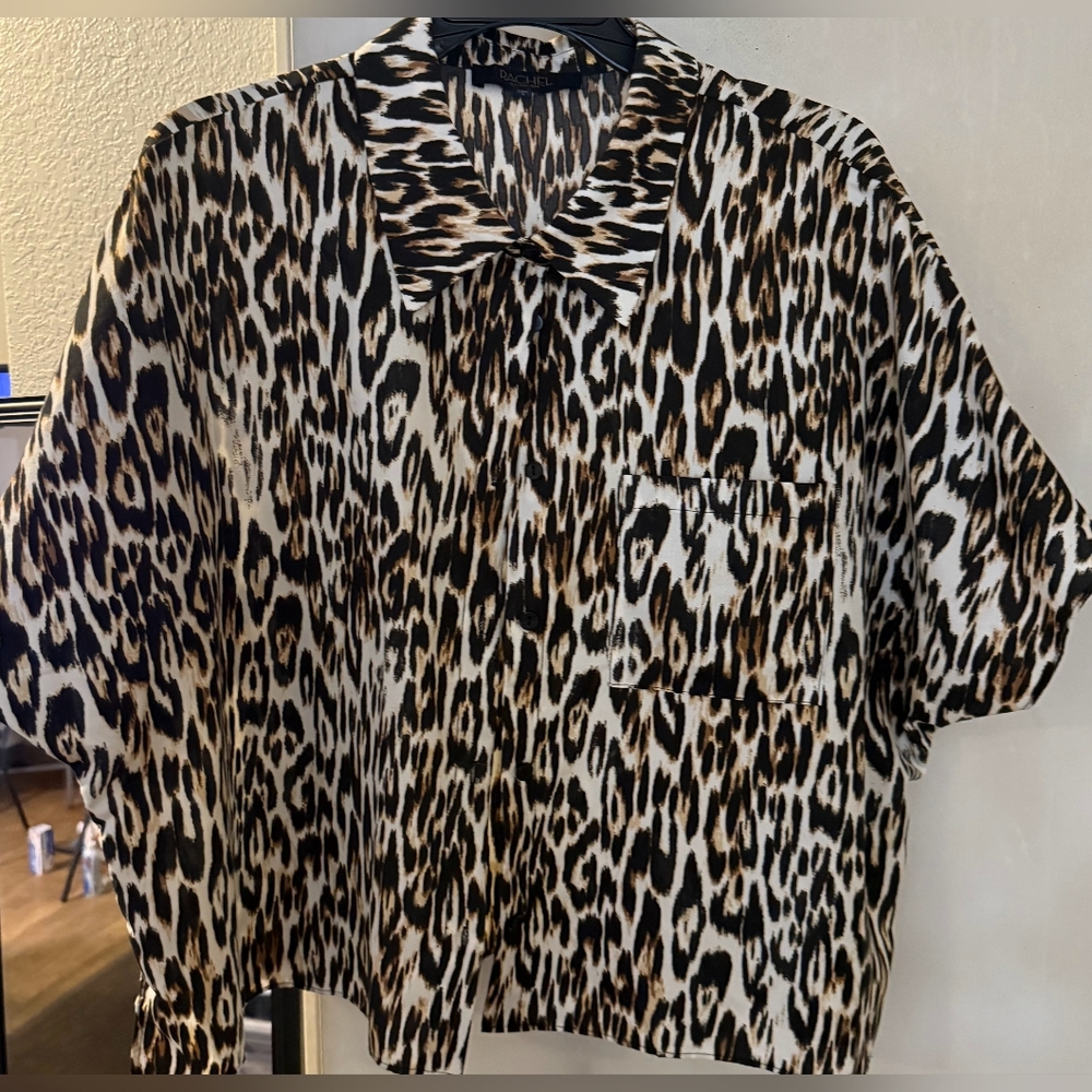 Leopard Print Women's Top / Rachel Roy
